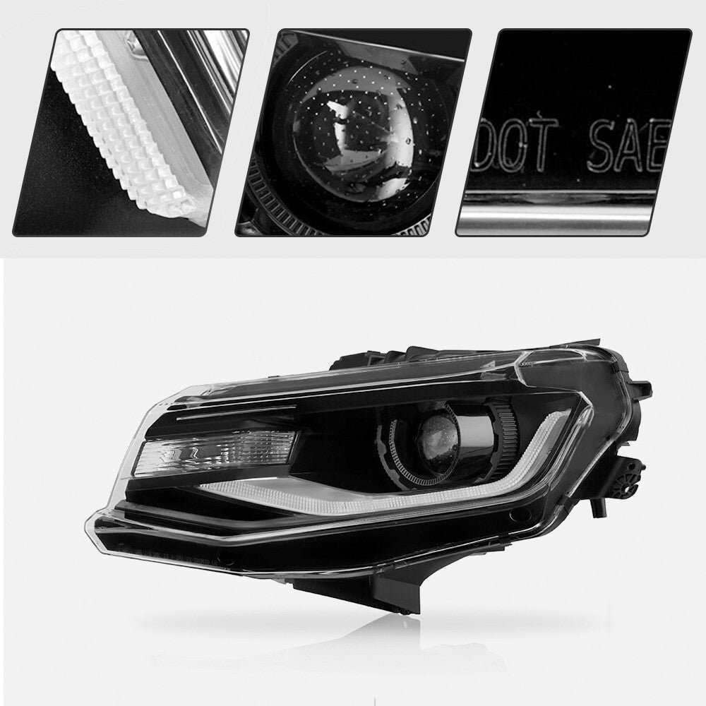 Hid headlight mounting tab close-up for 2016-2024 Chevy Camaro