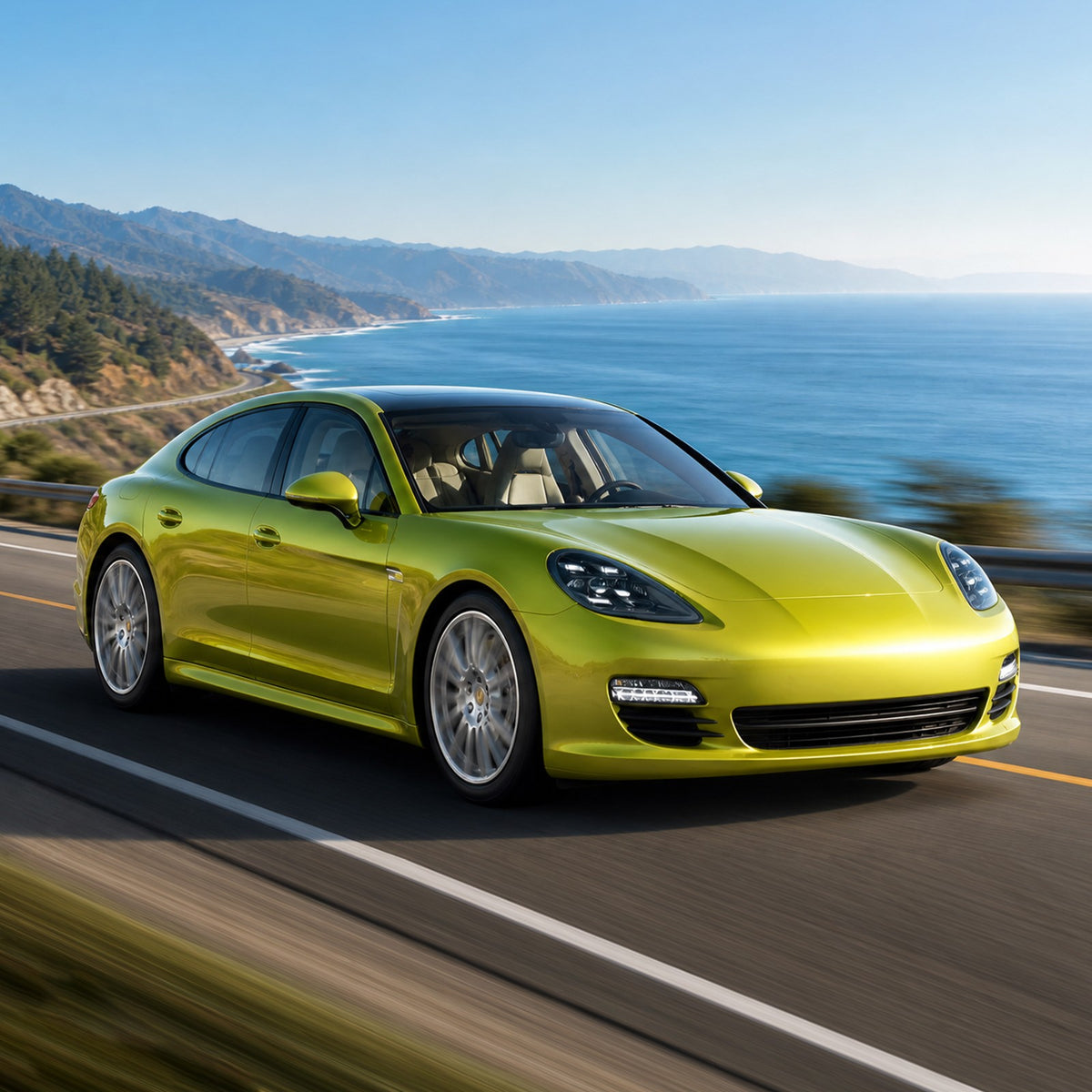 Full LED headlight side angle for 2010-2013 Porsche Panamera 970