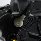 Halogen projector headlight adjuster close-up for 2016-2018 Chevy Malibu