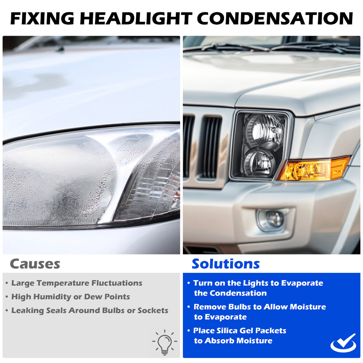Headlight bulb size diagram for 2006-2010 Jeep Commander Black Halogen headlights (image 3)