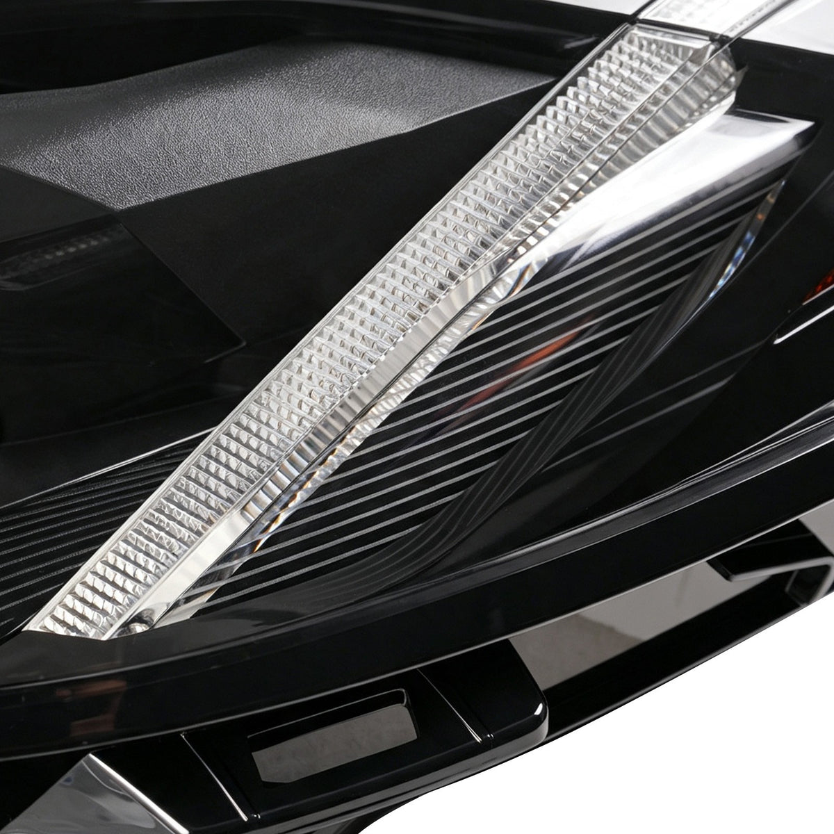 Led headlight adjuster close-up for 2020-2027 Chevrolet Corvette C8
