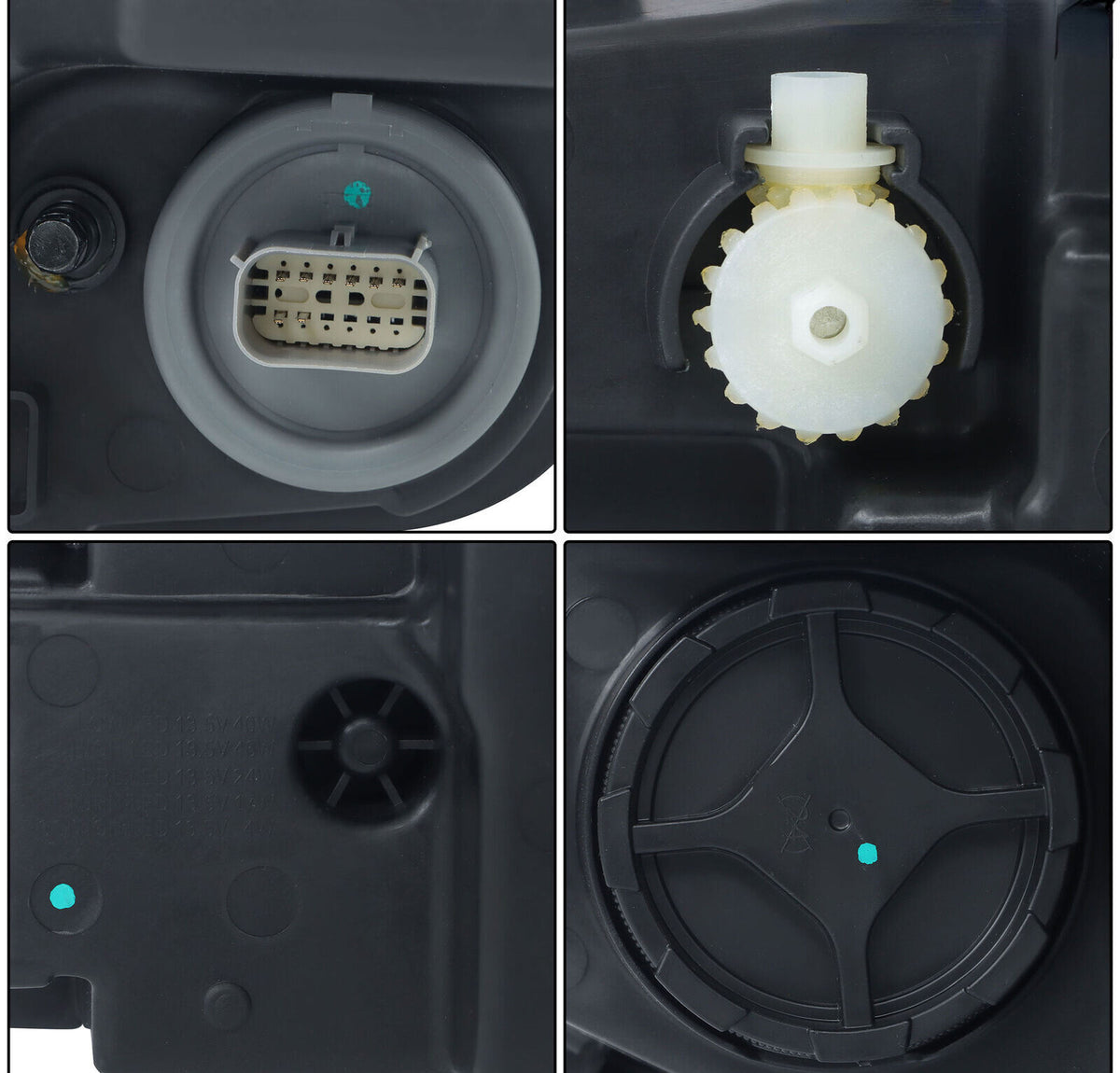 Led headlight bulb socket close-up for 2019-2024 Chevy Camaro