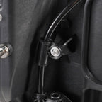 Led headlight adjuster close-up for 2017-2019 Ford F-250/F-350 Super Duty