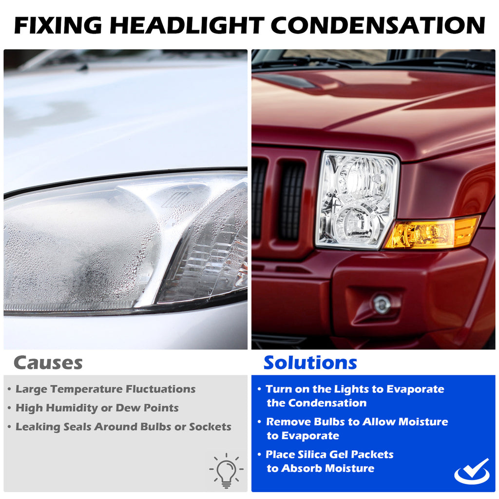 Headlight bulb size diagram for 2006-2010 Jeep Commander Chrome Halogen headlights (image 2)