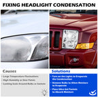 Headlight bulb size diagram for 2006-2010 Jeep Commander Chrome Halogen headlights (image 2)