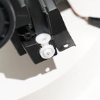 Halogen projector headlight adjuster close-up for 2017-2021 Jeep Compass