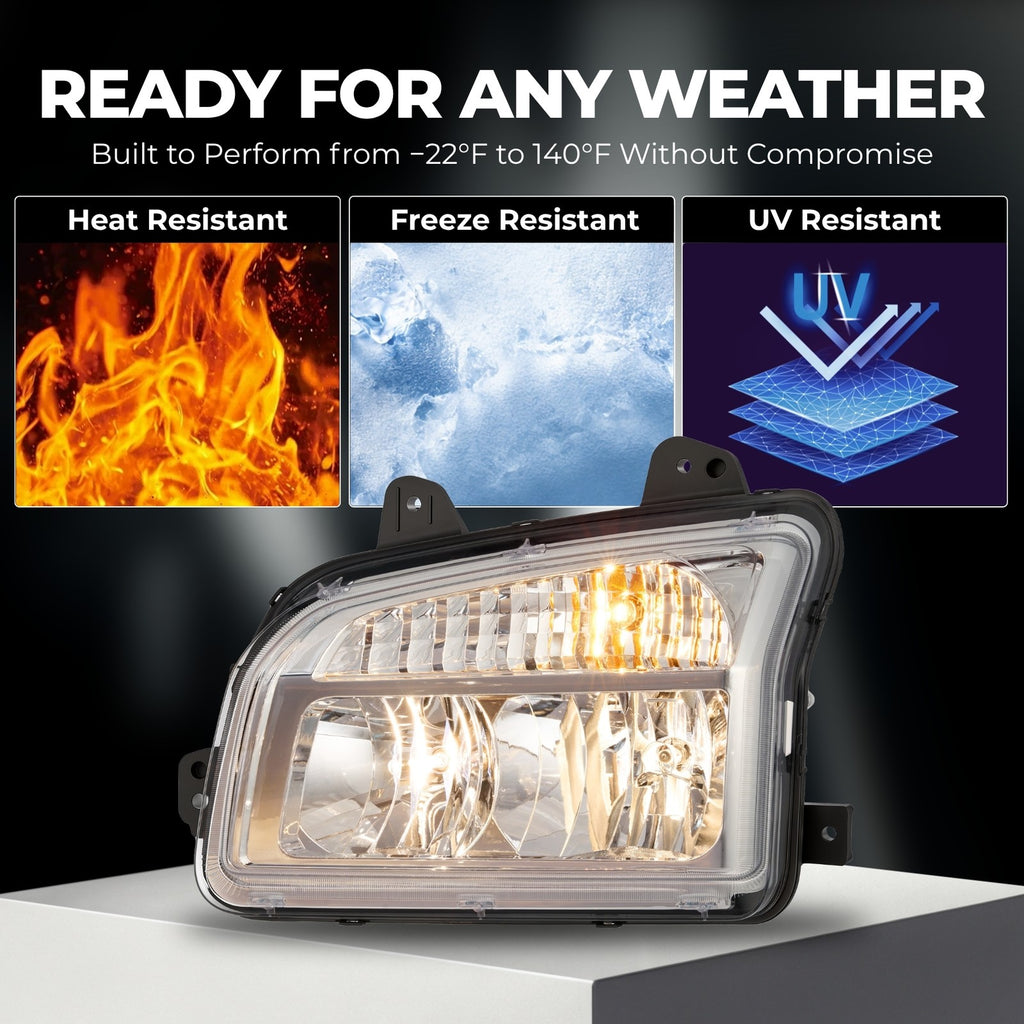 Chrome Halogen headlight features and specifications for 2014-2023 Kenworth T880 (image 4)