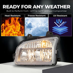Chrome Halogen headlight features and specifications for 2014-2023 Kenworth T880 (image 4)