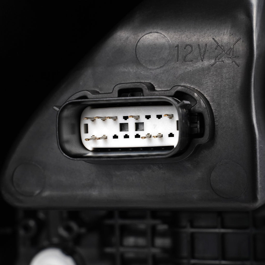 Led headlight adjuster close-up for 2024-2026 Ford F-150 Raptor