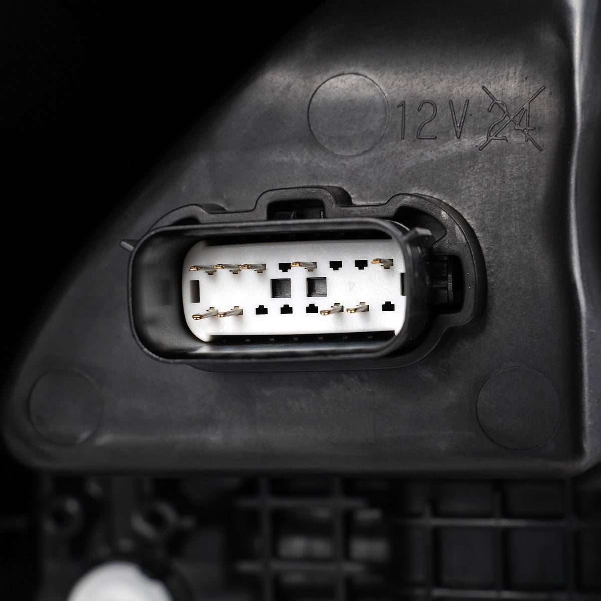Led headlight adjuster close-up for 2024-2026 Ford F-150 Raptor