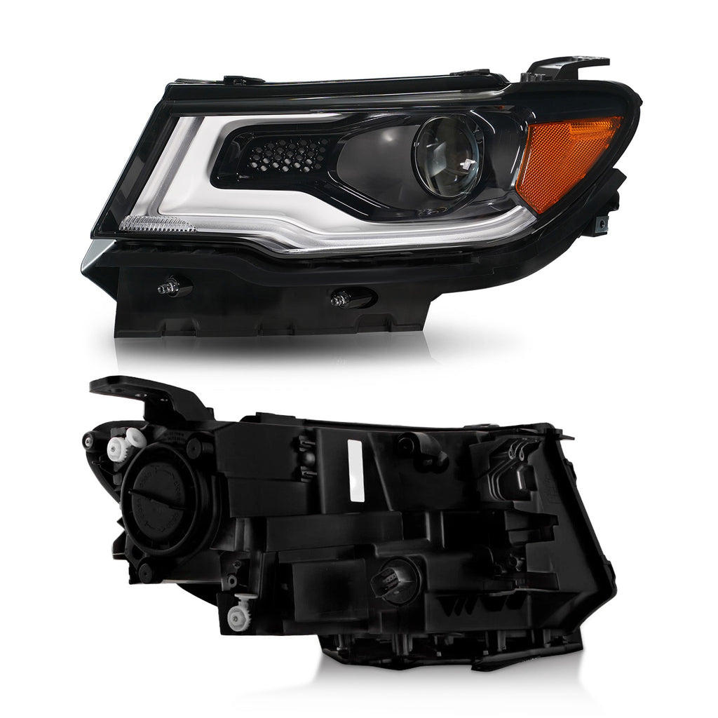Hid headlight bulb socket close-up for 2017-2021 Jeep Compass