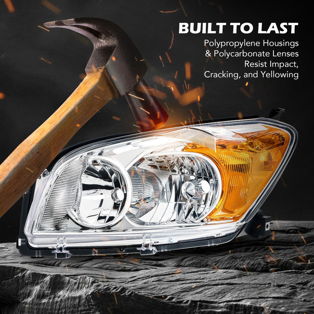 Black Halogen headlight features and specifications for 2009-2012 Toyota RAV4 (image 2)