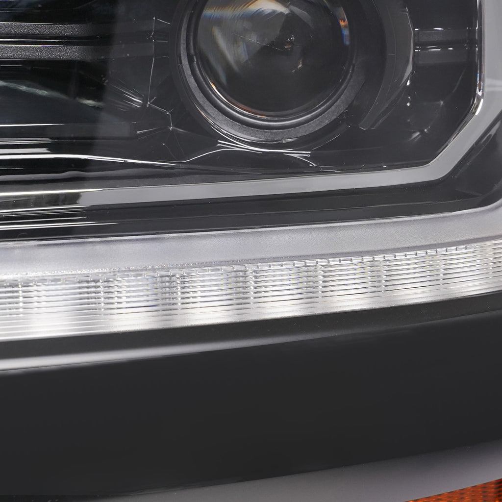 Hid headlight mounting tab close-up for 2016-2018 Chevy Silverado 1500