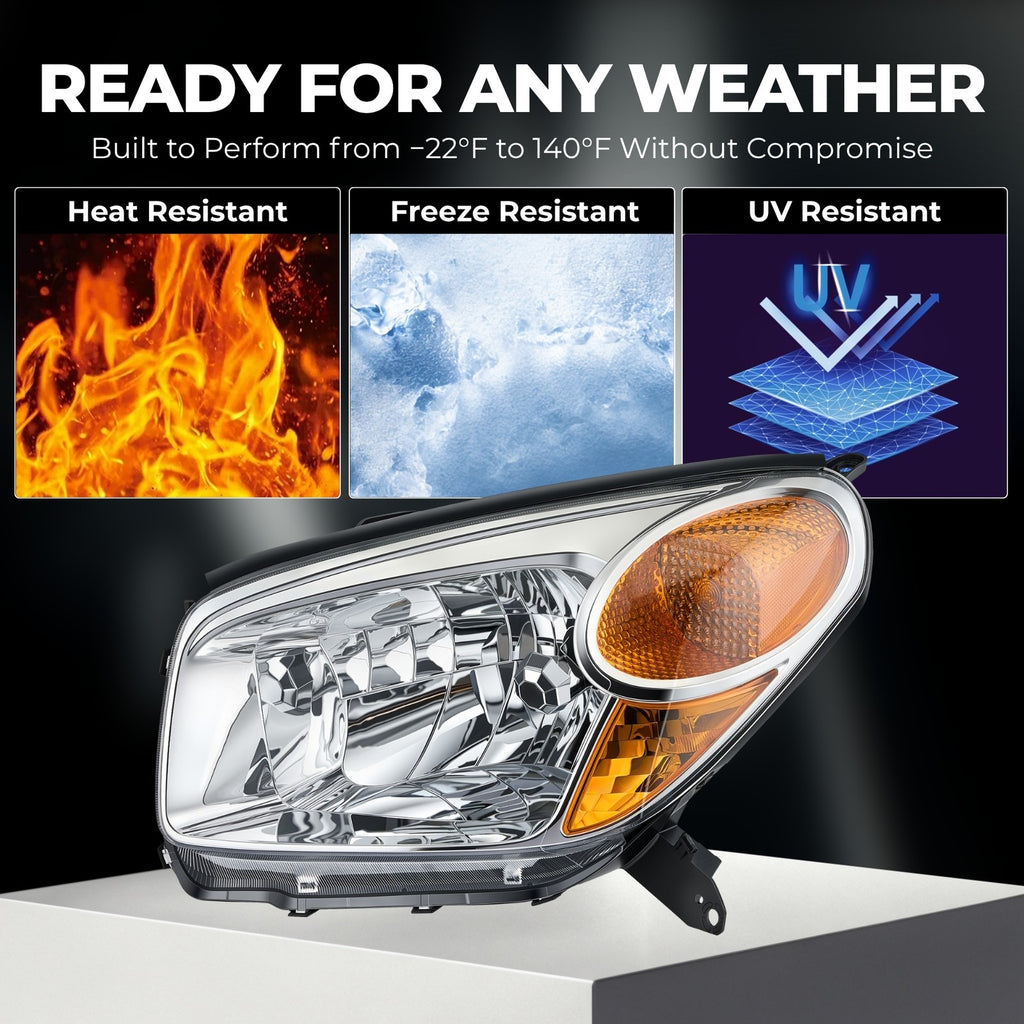 Chrome Halogen headlight features and specifications for 2004-2005 Toyota RAV4 (image 4)