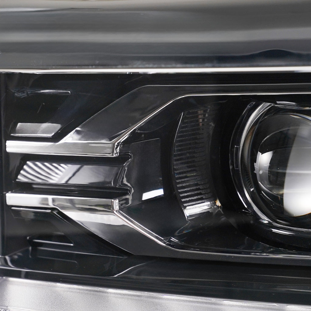 Led headlight connector close-up for 2016-2018 Chevy Silverado 1500