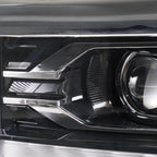 Led headlight connector close-up for 2016-2018 Chevy Silverado 1500