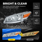 Chrome Halogen headlight features and specifications for 2008-2012 Honda Accord Coupe (image 5)