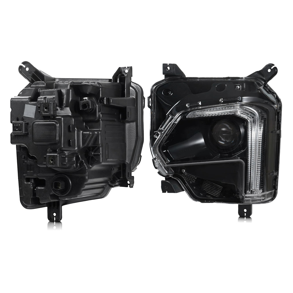 Pair LED headlight rear housing angle for 2022-2024 Chevrolet Traverse