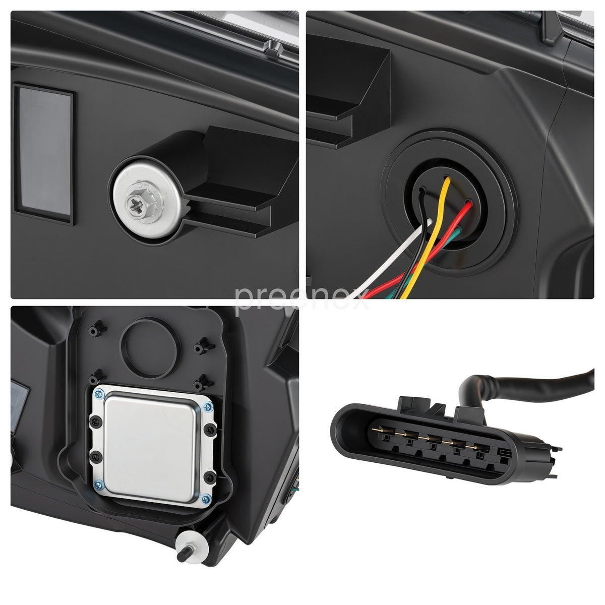 C7 Style LED Projector headlight side angle for 2005-2013 Chevrolet Corvette C6