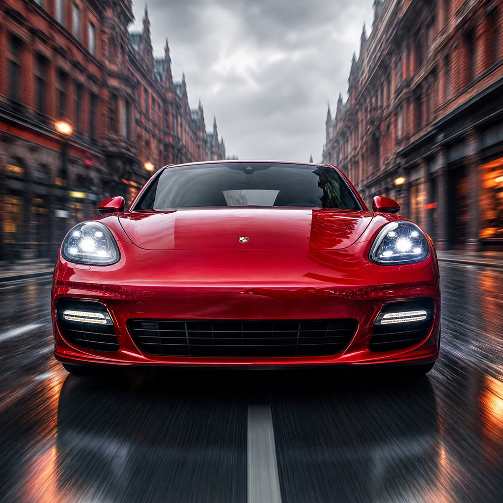 Full LED headlight top view for 2010-2013 Porsche Panamera 970