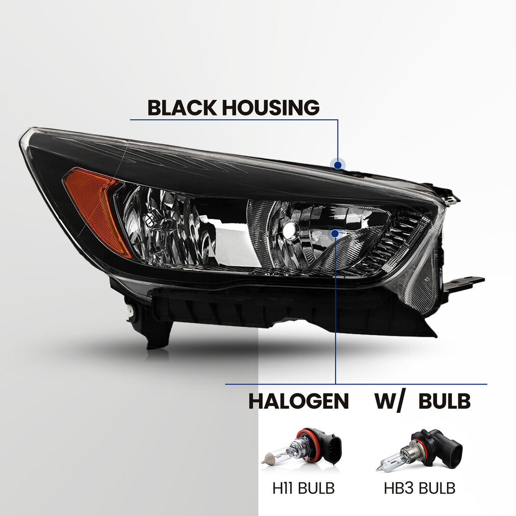 Halogen headlight mounting tab close-up for 2018-2019 Ford Escape