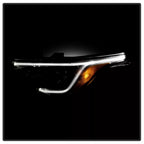 Halogen headlight reflector close-up for 2017-2019 GMC Acadia