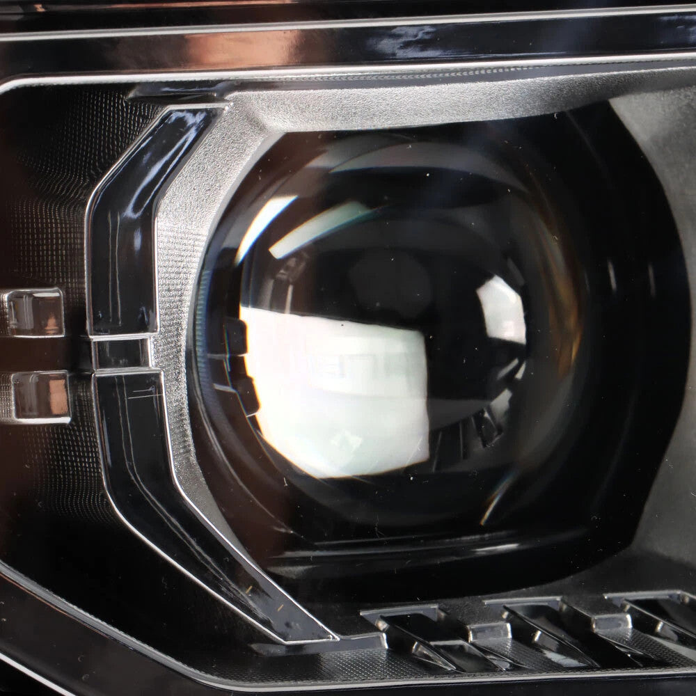Led headlight reflector close-up for 2016-2018 GMC Sierra 1500