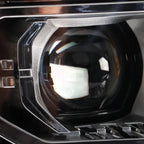 Led headlight reflector close-up for 2016-2018 GMC Sierra 1500