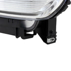 Right halogen projector headlight lens close-up for 2014-2015 GMC Sierra 1500