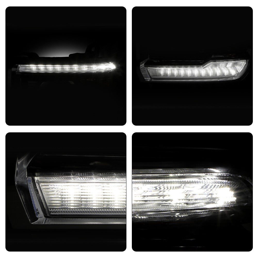 Halogen projector headlight adjuster close-up for 2015-2019 GMC Sierra HD