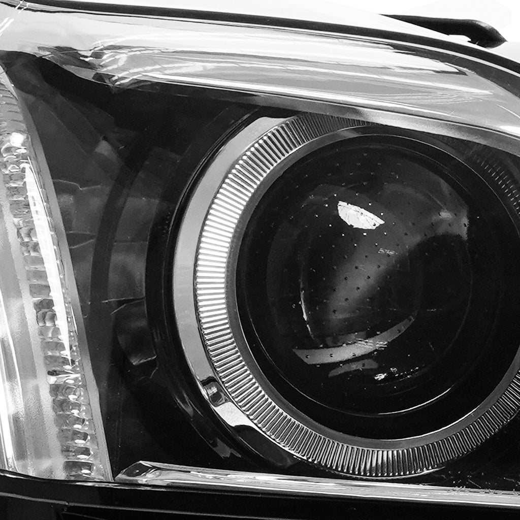 Right HID headlight lens close-up for 2015-2019 Cadillac CTS