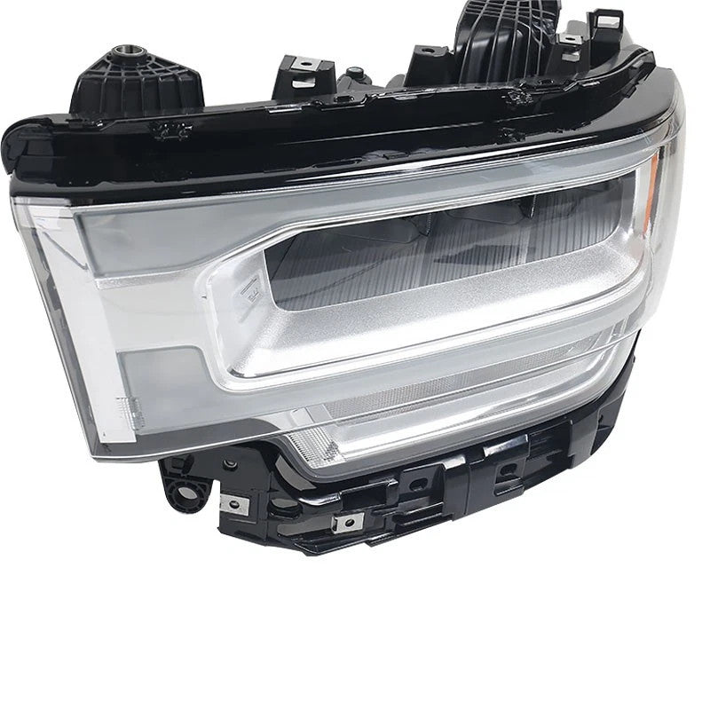 Right LED headlight lens close-up for 2019-2024 Ram 2500/3500