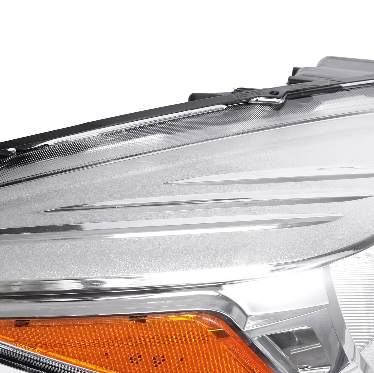 Halogen headlight mounting tab close-up for 2013-2016 Ford Escape