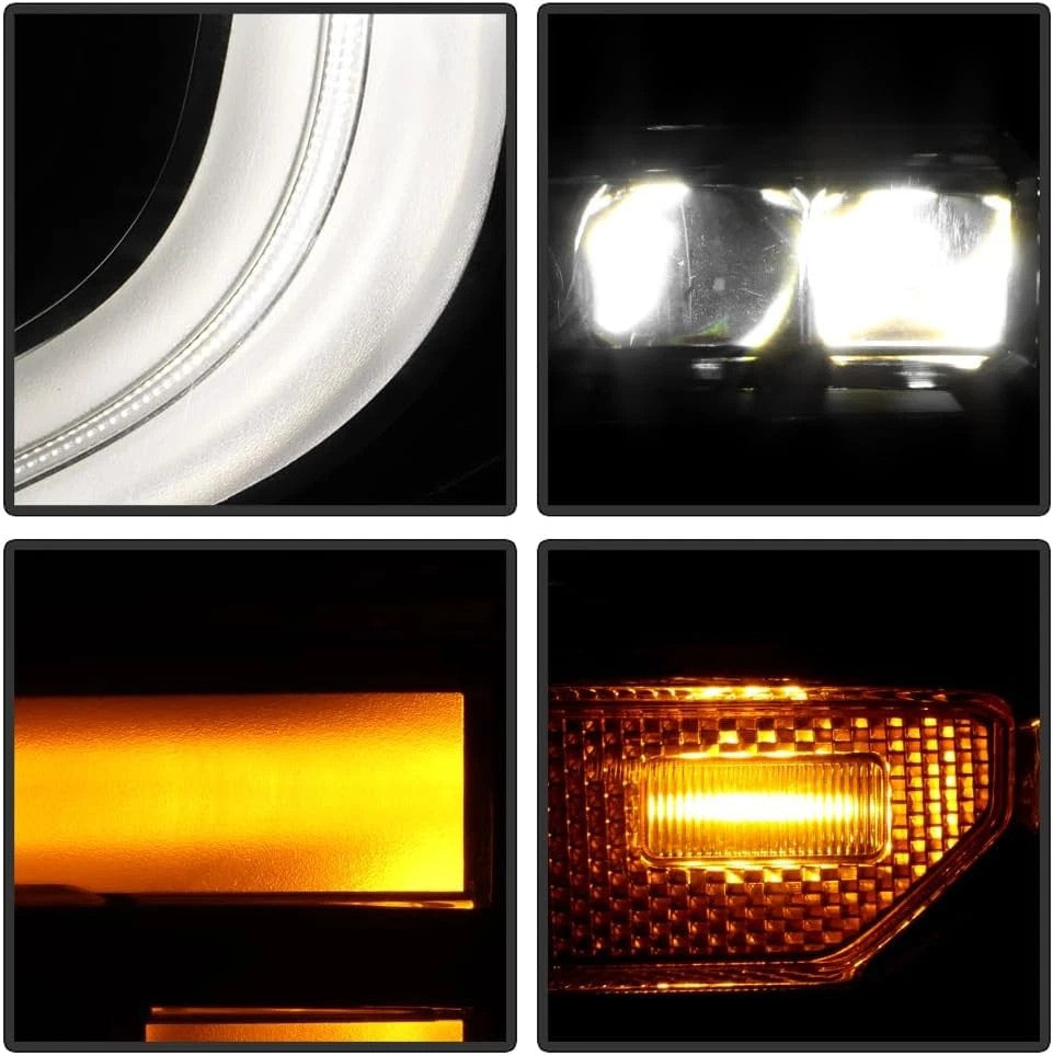 Led headlight mounting tab close-up for 2022-2026 GMC Sierra 1500
