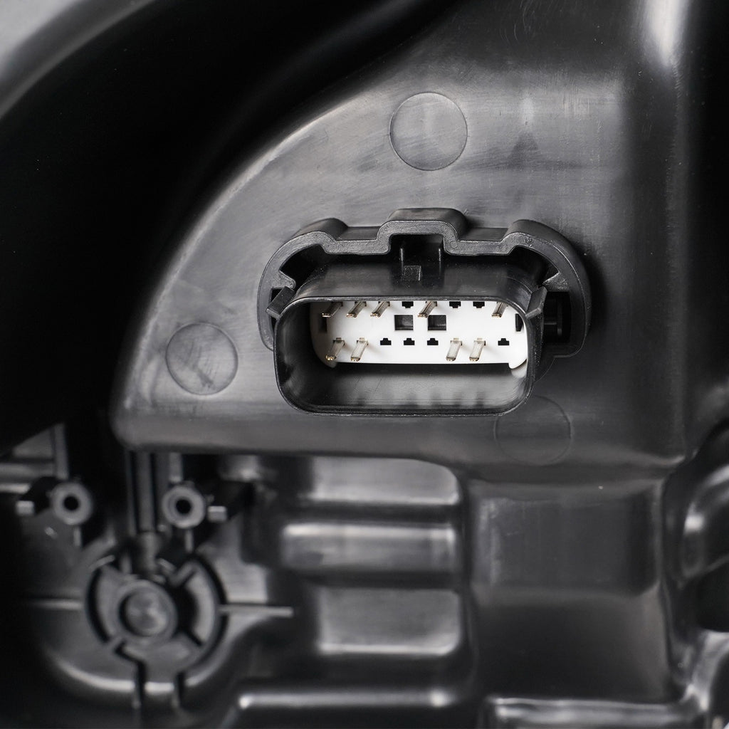 Led headlight bulb socket close-up for 2021-2023 Ford F-150 Raptor