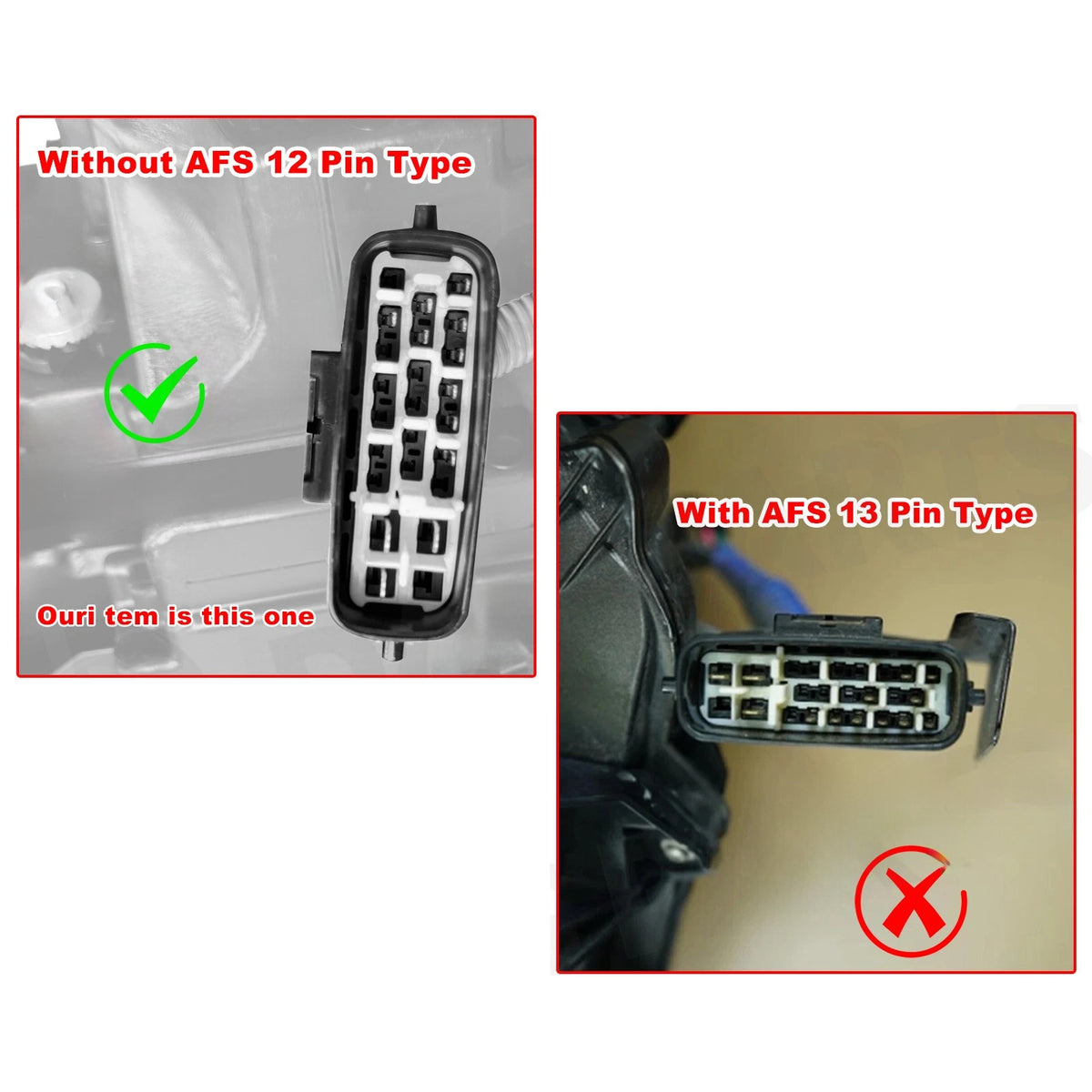 Connector pin count diagram for 2013-2015 Lexus GS350 headlights