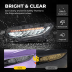 Full LED headlight features and specifications for 2016-2021 Honda Civic (image 6)