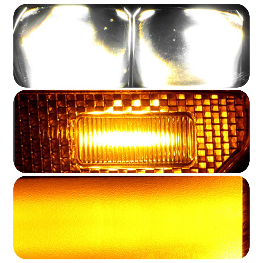 Right LED headlight lens close-up for 2022-2026 GMC Sierra 1500