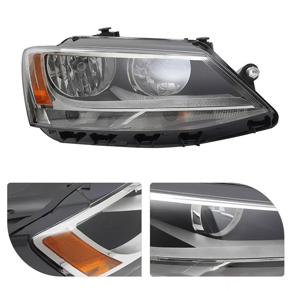 Halogen headlight bulb socket close-up for 2017-2018 VW Jetta