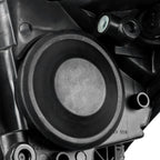 Halogen headlight bulb socket close-up for 2015-2018 Ford Focus