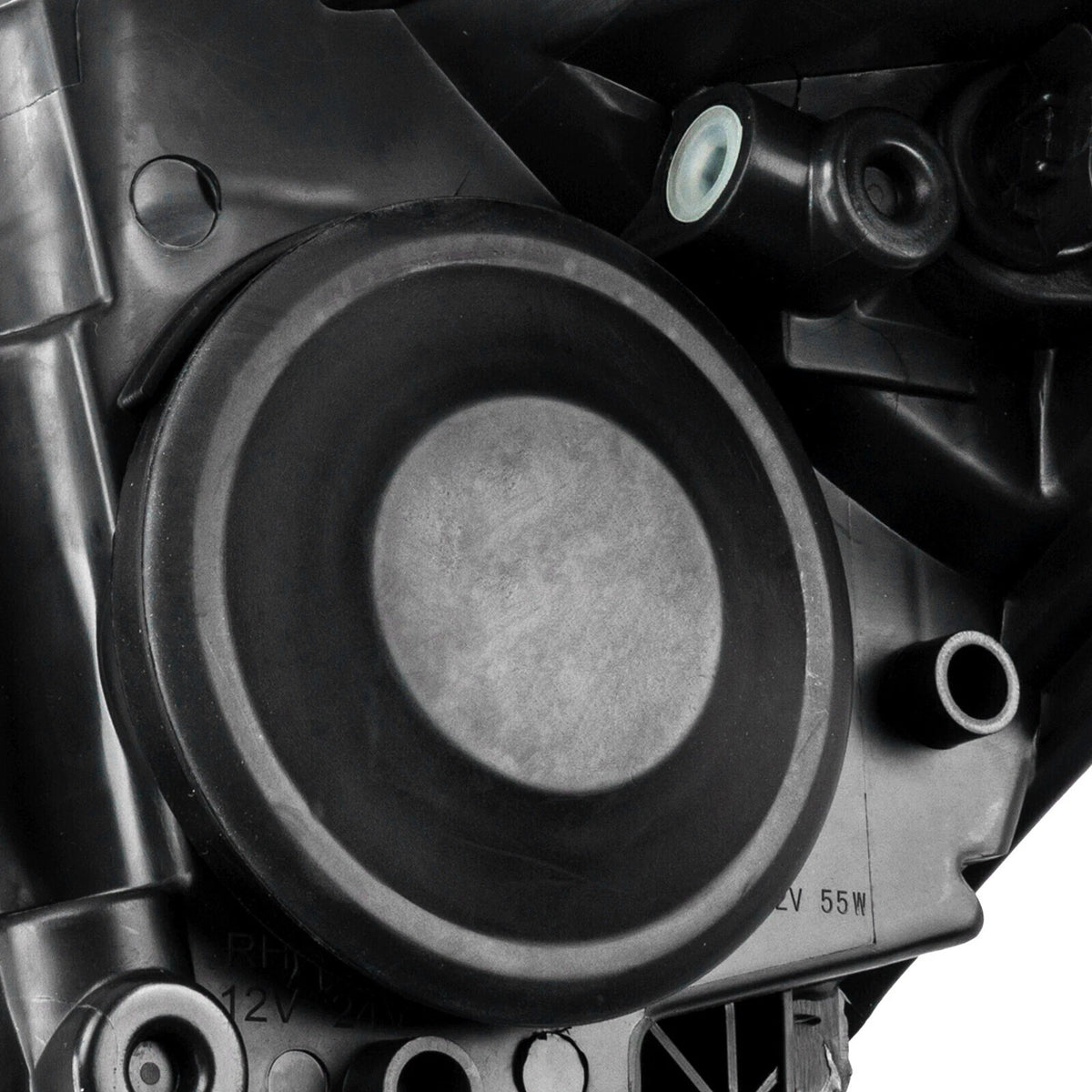 Halogen headlight bulb socket close-up for 2015-2018 Ford Focus
