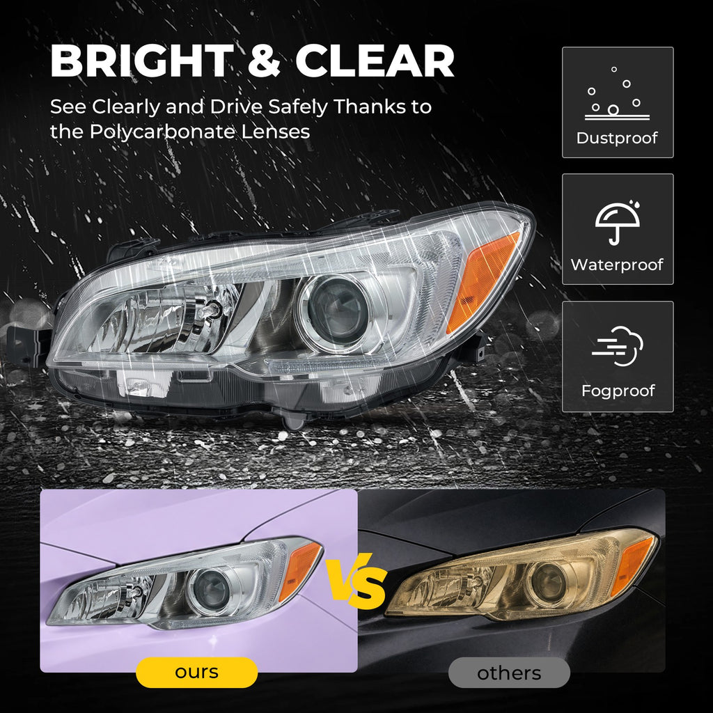 Chrome Projector Halogen headlight features and specifications for 2015-2020 Subaru WRX (image 6)