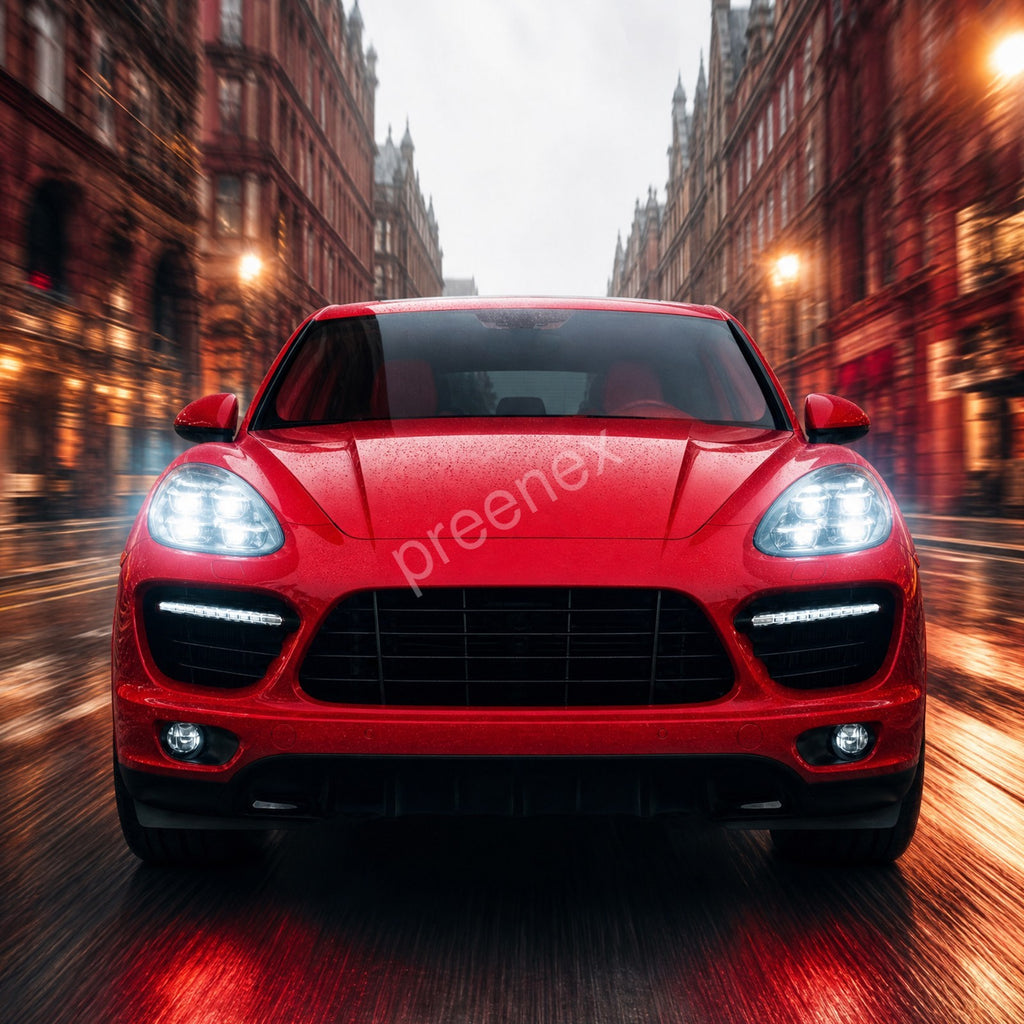 2025 Style Full LED headlight side angle for 2011-2014 Porsche Cayenne 958