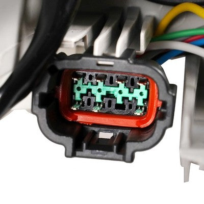 Driver side Black HID Projector headlight close-up for 2007-2008 Infiniti G35 Sedan (view 10)