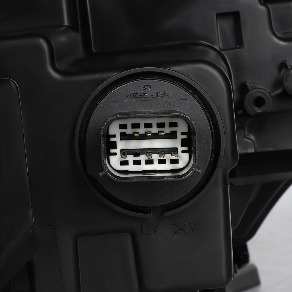 Hid headlight mounting tab close-up for 2017-2021 Jeep Compass