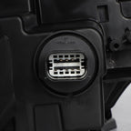 Hid headlight mounting tab close-up for 2017-2021 Jeep Compass