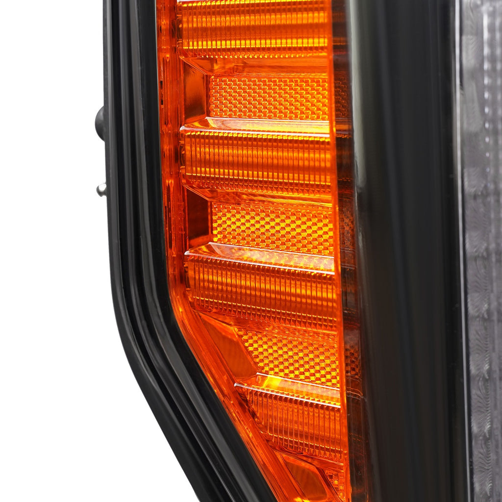 Led headlight bulb socket close-up for 2017-2019 Ford F-250/F-350 Super Duty