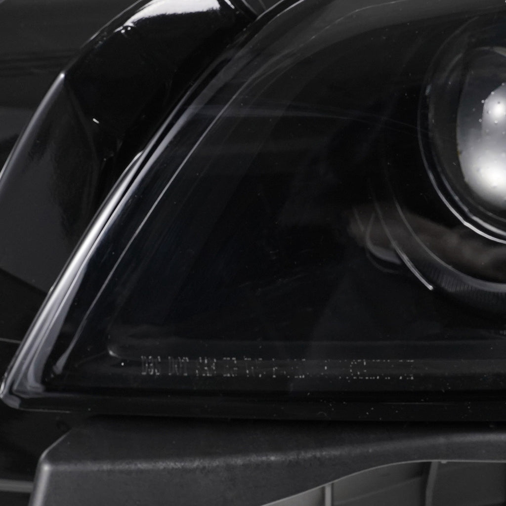 Black HID Projector headlight inner lens detail for 2015-2019 Cadillac CTS