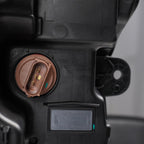 Led headlight mounting tab close-up for 2025-2026 Ford Maverick XL / XLT