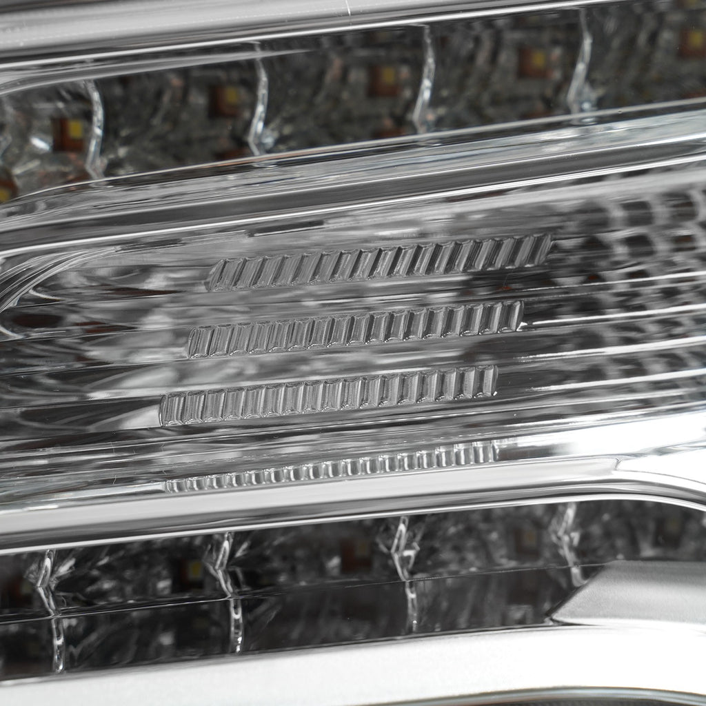 Chrome HID Projector headlights pair front view for 2011-2014 Chrysler 300 (view 9)